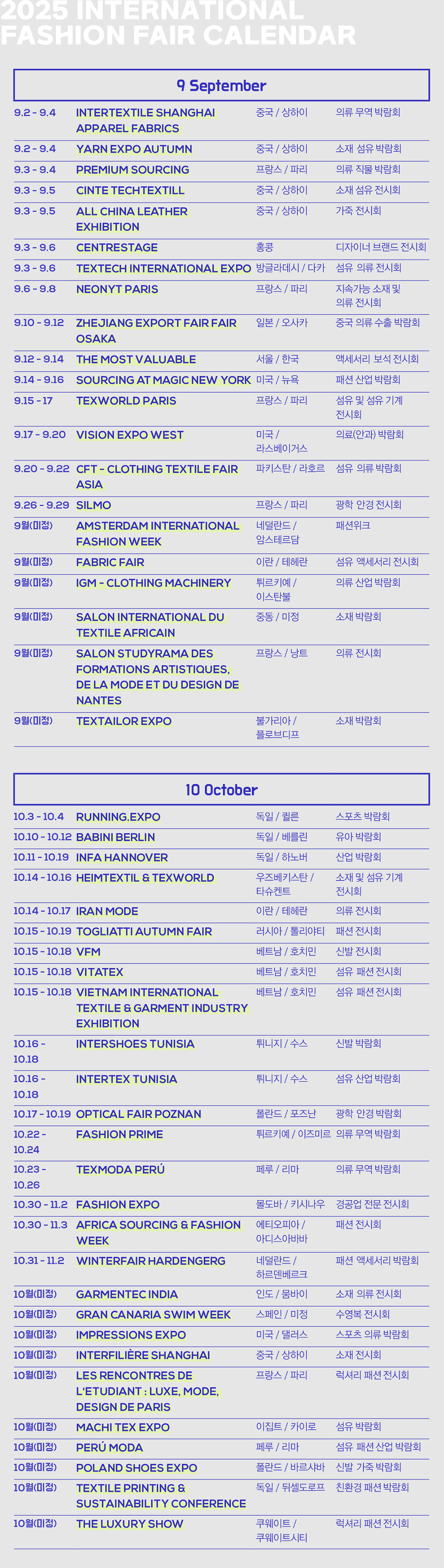 [2025 해외 캘린더] 9~10월 글로벌 패션 행사 261-Image